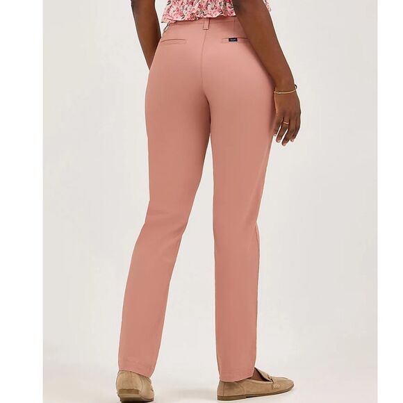 LEE WOMEN'S LEGENDARY CHINO PANT, Mid Rise, Rose, size 4, NWT - Picture 4 of 9